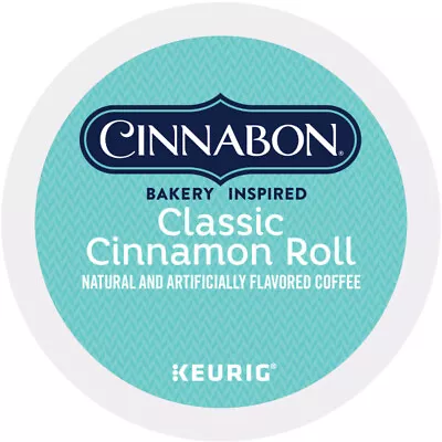 Cinnabon Classic Cinnamon Roll K-Cup Pods Light Roast Coffee 24 Count • $13.99