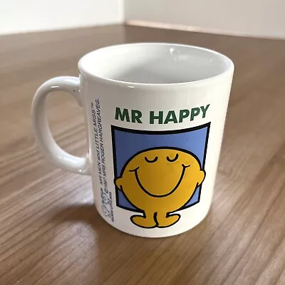 Vintage Retro Mr Men Mr Happy Mug . Made In England. Coffee Mug.Tea. Fathers Day • £6.99