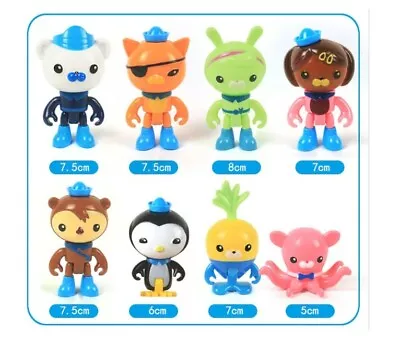 8Pcs Set The Octonauts Action Figure Doll Toy Barnacles Peso Kwazii Crew Pack • $34.99