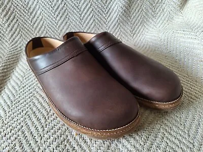 Haflinger Travel Classic Brown Leather Clog Eu47 • £70