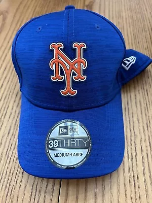 New York Mets Mlb New Era 39 Thirty Classic Royal Stretch Fit Hat M/l • $22