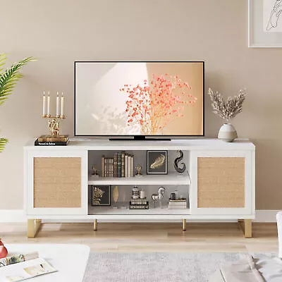 TV Stand Cabinet For 65in Entertainment Center Media Console W/Storage Cabinets • $163.92