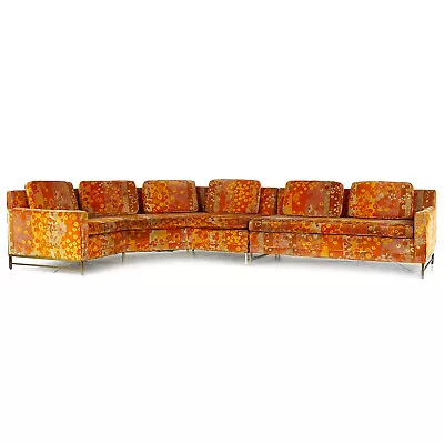 Paul McCobb For Directional Mid Century Sectional Sofa With Jack Lenor Larsen Pr • $20995