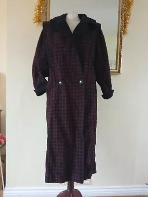 Mansfield Vintage 1980s.Wool Coat - Dogtooth Checked- Wonderful Piece • £28