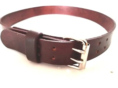 1.1/2  Wide Heavy Duty Hand Made Amish Leather Work Gun Holster S.s 2 Prong Belt • $25.99