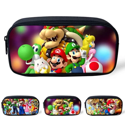 £2.75 • Buy Kids Boys Girls Stationary School Pencil Case Super Mario Student Pen Bag Pouch