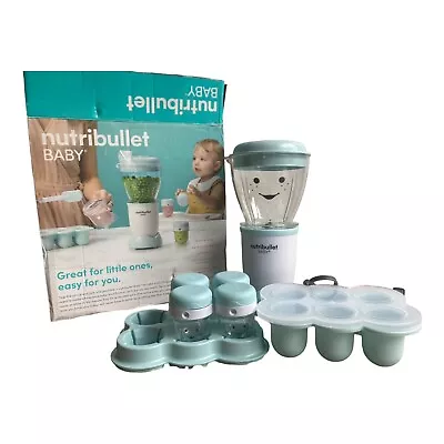 NutriBullet Baby NBY-50100 Food Blender Blue 32oz. Cups And Silicone Form • $25.90