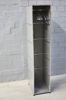 USM Haller Single Object Wardrobe Freestanding High Cabinet Medium Grey  • £881.79