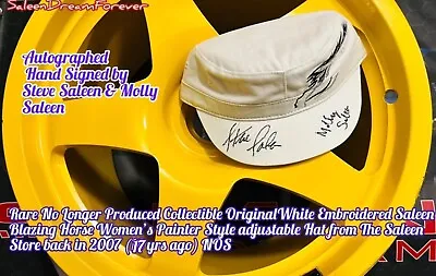 Autographed Saleen Allen Speedlab Blazing Horse Womens Hat Nos S351 Mustang Ford • $165