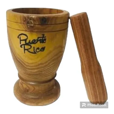 Puerto Rico Wood Mortar & Pestle Pilon Madera X Large - Boricua Rican Mofongo • $25