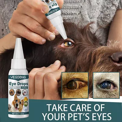 30ml Pet Dog Eye Drops For Conjunctivitis Caused By Allergies Or Foreign Bodies • $10.92
