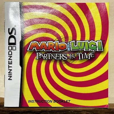 (Manual Only) Mario And Luigi Partners In Time Nintendo DS Authentic No Game • $27.99