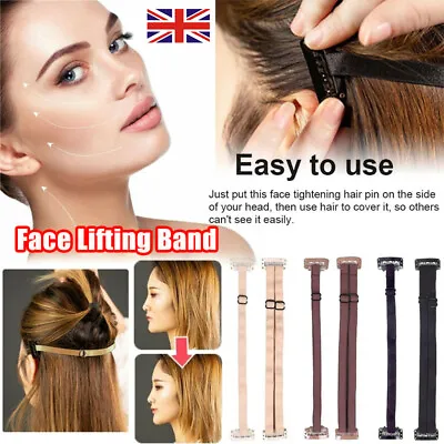 UK Instant Face Lift Band Invisible Hairpin To Remove Wrinkles Face Lift Tape • £3.79