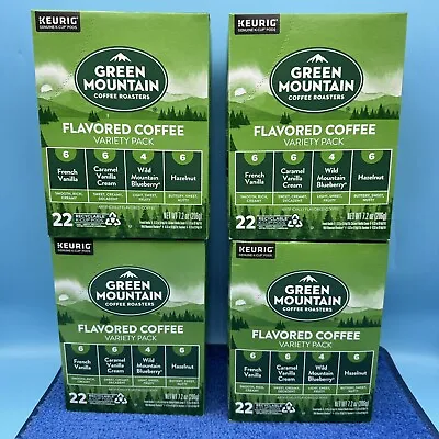 4x Green Mountain Flavored Variety Pack Coffee 22 Keurig K-cups • $29.98