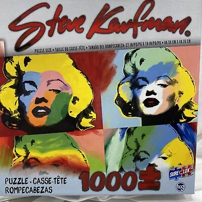 Steve Kaufman 'Moviestar' Marilyn Monroe Pop Art 1000 Piece Jigsaw Puzzle • $7