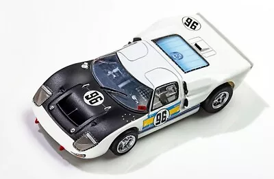 AFX Mega G+ Ford GT40 Mk II White & Black #96 Daytona Clear HO Slot Car #22057 • $34.95