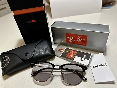 $135 • Buy Ray Ban Clubmaster Metal RB3716 51mm 021 145 Sunglasses Made In Italy