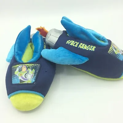 £13.34 • Buy Toy Story Slippers Boys 9-10 House Shoes Space Ranger Rocket Flames
