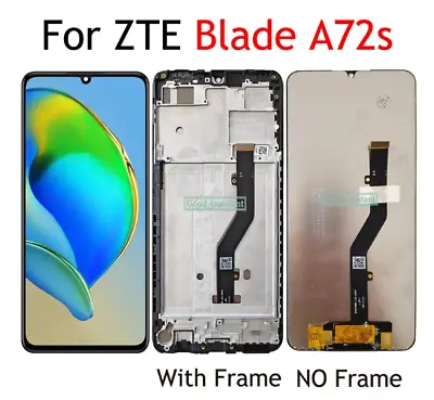 For ZTE Blade A72s LCD DIsplay Touch Screen Digitizer Panel Replacement Black • $24.25