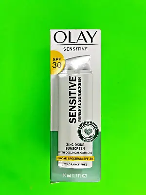 $17.14 • Buy OLAY Sensitive Mineral Zinc Oxide Sunscreen SPF 30 1.7 Fl Oz NEW EXP 12/2024