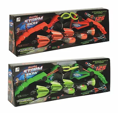 Super Bow Archery For Kids Air Storm  Bow125 Feet Of Flying Fun With Wistle1020 • £14.99