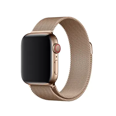 $140.90 • Buy Genuine Milanese Loop Apple Watch Strap Band (Gold) - 42mm / 44mm - New