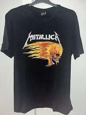 Metallica Metal T-Shirt Black Retro Vintage Rock Bands Size Extra Large (XL) • $39.99