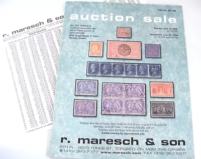 Maresch 2004 Stamp Auction Catalog W Prices Realized Commonwealth Foreign • $11.39