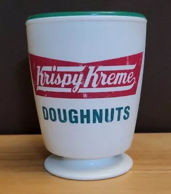 Vintage Krispy Kreme Doughnuts Travel Coffee Mug Lid Whirley Industries Classic • $23