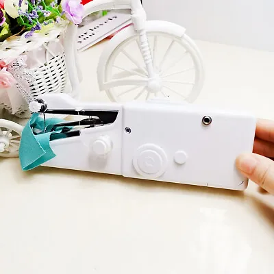 £6.39 • Buy Mini Portable Handheld Cordless Sewing Machine Hand Held Stitch Home Clothes