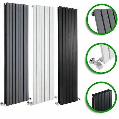 Vertical Designer Radiator Tall Upright Flat Column Panel Rad Central Heating UK • £149.99