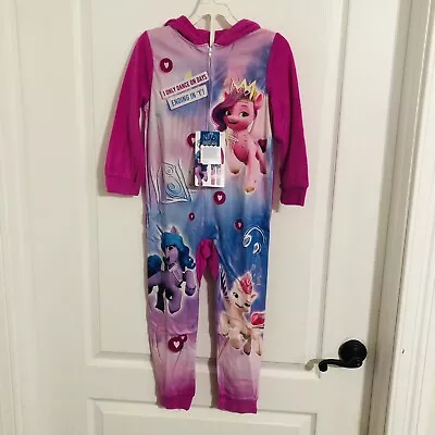 Brand New My Little Pony Fleece Onepie Sleepwear Size 10 Girls Pink/ Purple • $22.95