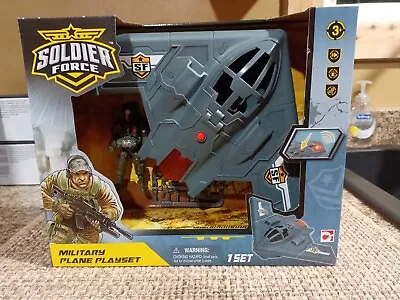 Soldier Force Military Plane W/Sound & Extras BRAND NEW • $30