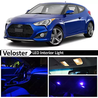 2011-2015 Veloster Blue Interior + License Plate LED Lights Package Kit • $10.89