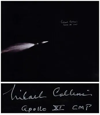 Apollo 11 Saturn Rocket In Space Michael Collins Signed • $1750