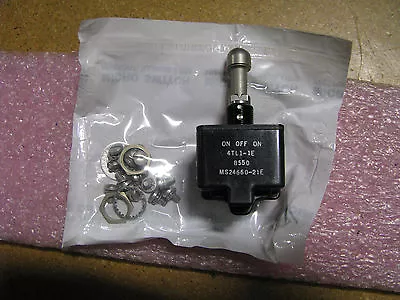 Micro Switch Toggle Switch # Ms24660-21e  Nsn: 5930-00-823-0790  # 4tl1-1e  • $35.25