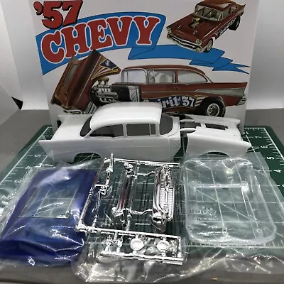 57 Chevy Gasser Drag Race HARD BODY W Glass 4 Slot Car? MPC 1:25 LBR Model Parts • $15.60