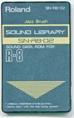 Roland SN-R8-02 JAZZ BRUSH Rom Card For ROLAND R8 Or R8 MKII Drum Sound Card • $115