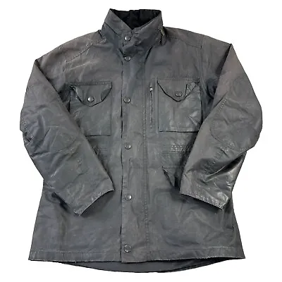 £79.99 • Buy Barbour Wax Sapper Jacket Quilt Lined Field Utility Black Mens Medium