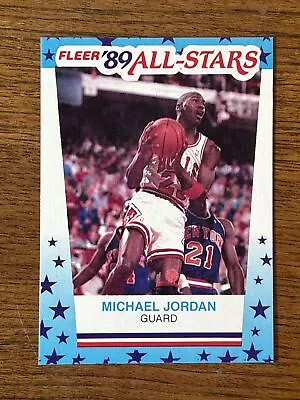 1989-90 Fleer Sticker Set-Break #3 Michael Jordan NM-MT Or Better Chicago Bulls • $12.95