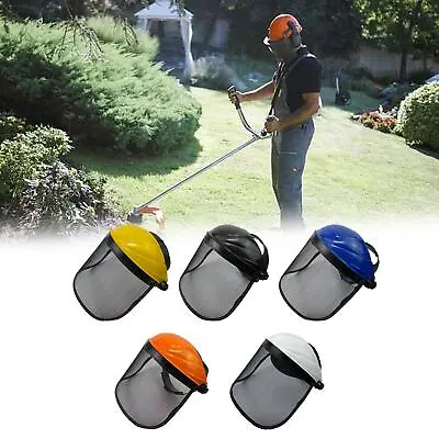 Chainsaw Trimming Full Face Protector Mesh Visor For Farming • £7.17