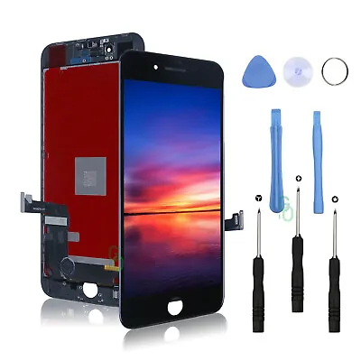 For IPhone 8 LCD Screen Replacement 3D Touch Digitizer Assembly Black + Tools UK • £10.59