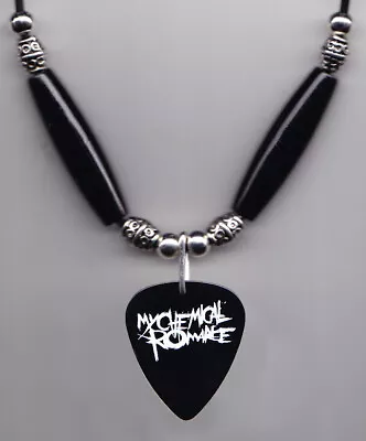 My Chemical Romance Black Guitar Pick Necklace - MCR • £14.45