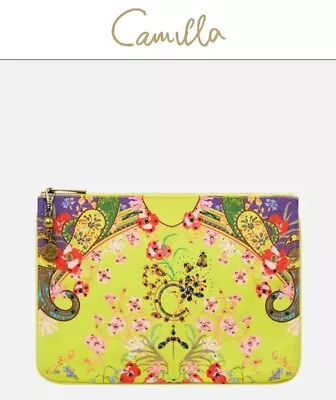 Camilla Peacock Proud Small Canvas Clutch Brand New With Tag • $69.95