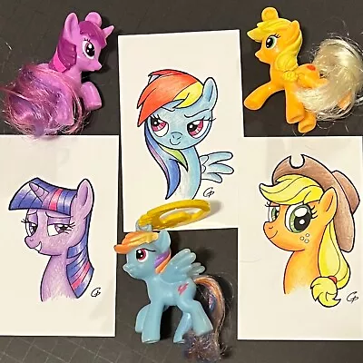 Lot Of 3 McDonald's 2012 My Little Pony Happy Meal Toys + BONUS MLP FiM GIFT! • $24.99