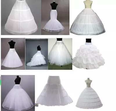 Bridal Hoop Hoopless Wedding Petticoat Crinoline Prom Underskirt Fancy Skirt • £6.99