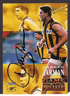 $24.95 • Buy Hawthorn DARREN JARMAN Genuine Autographed Football Card MINT
