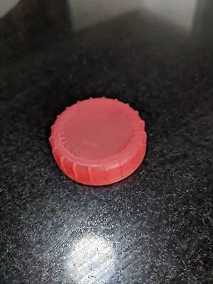 35 Red Plastic Screw Top Milk Bottle Tops Lids Caps (Kids Art Craft School) • £0.99