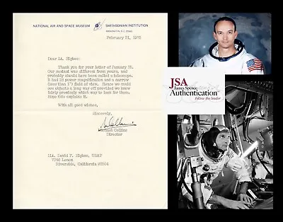 MICHAEL COLLINS Typed Letter Signed Apollo 11 NASA Astronaut Autographed 1975 • $9995