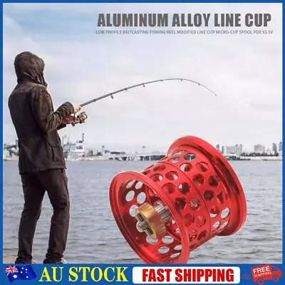 Low Profile Casting Fishing Reel Modified Line Cup For DAIWA Steez (Red) • $23.89